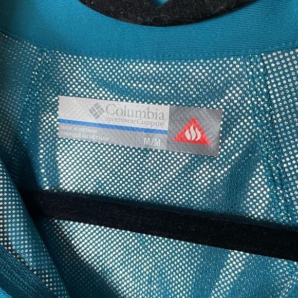 Columbia‎ Omni-Heat Quarter Zip Pullover Teal Turquoise Silver Women Size Medium - Picture 8 of 10